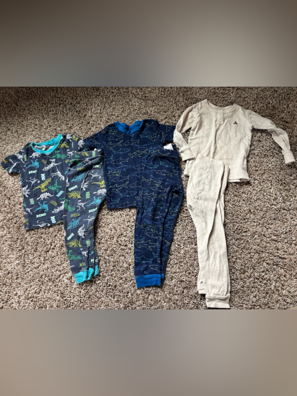3t boys set of cotton pajamas